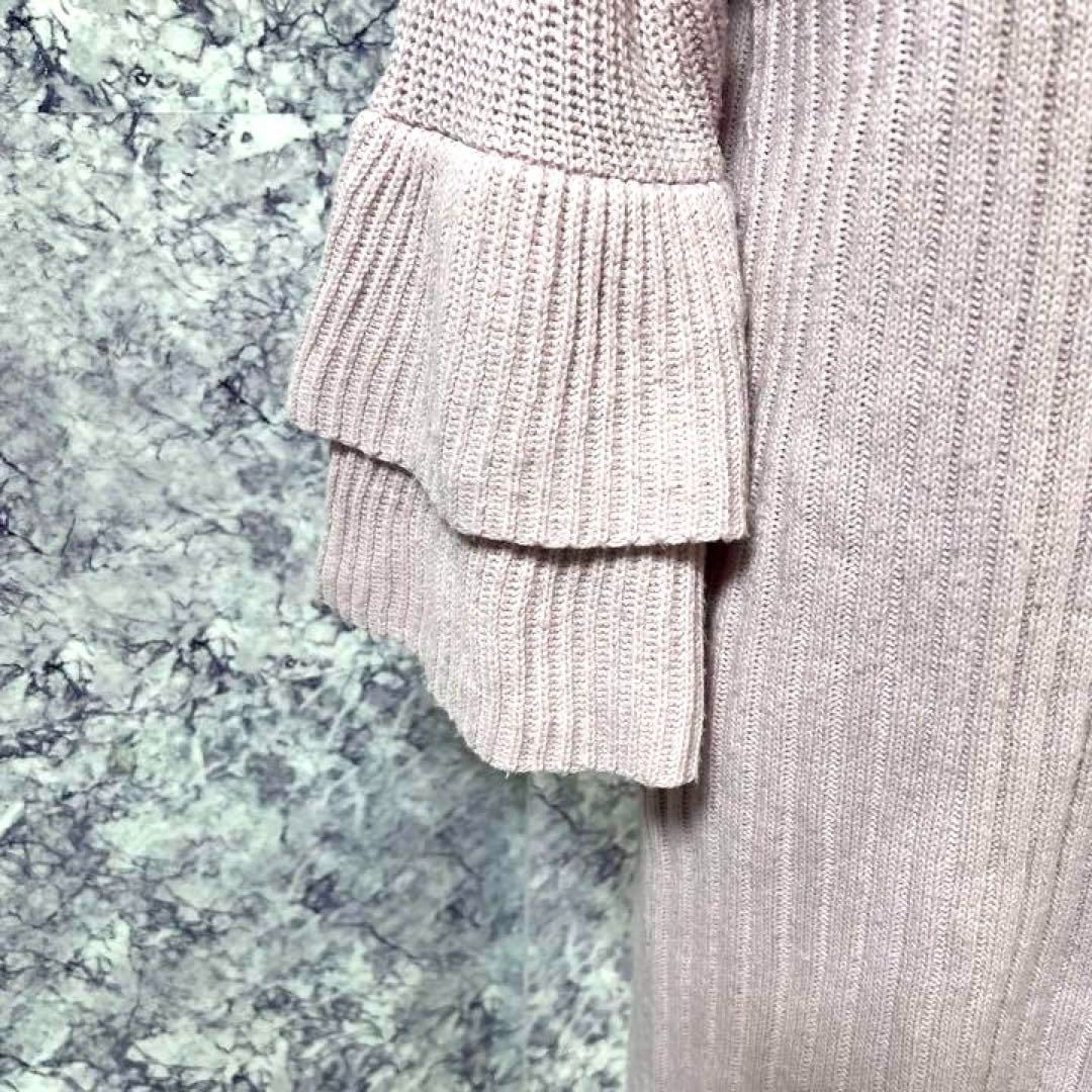 ChouChou ANGELINA ロングニット ピンク free 美品 - メルカリ