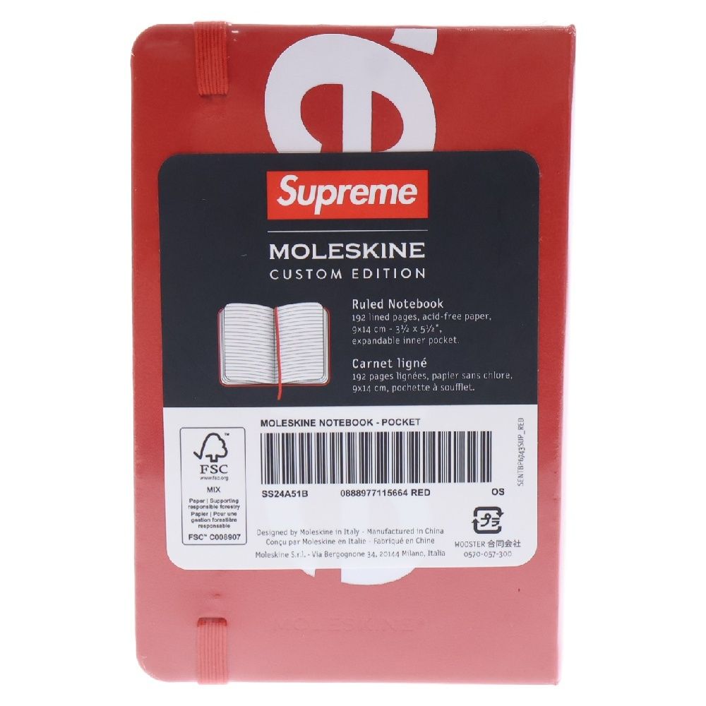 SUPREME (シュプリーム) 24AW Moleskine Pocket Notebook モレスキン
