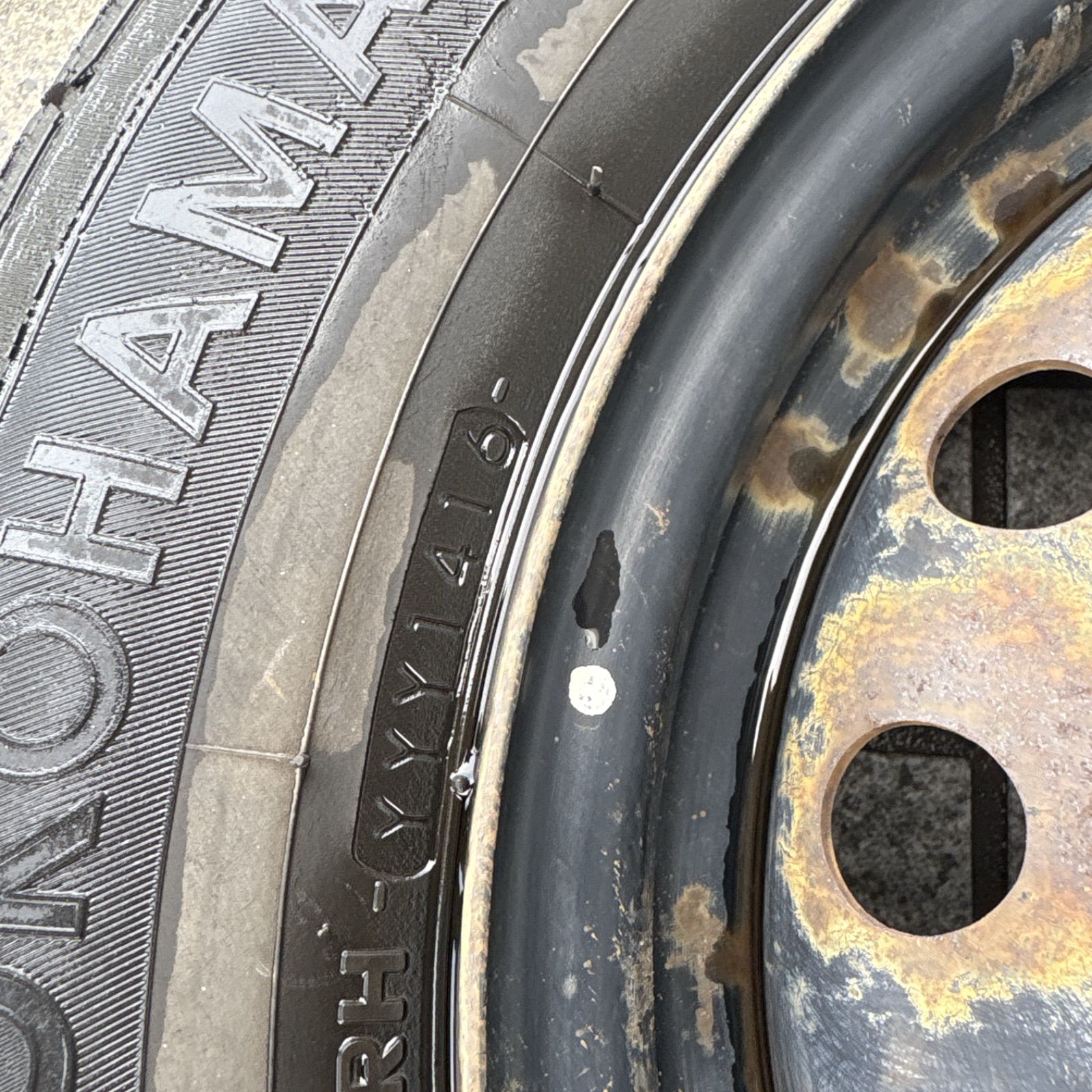 日産 ニッサン バネット NV200 純正スチールホイールタイヤセット