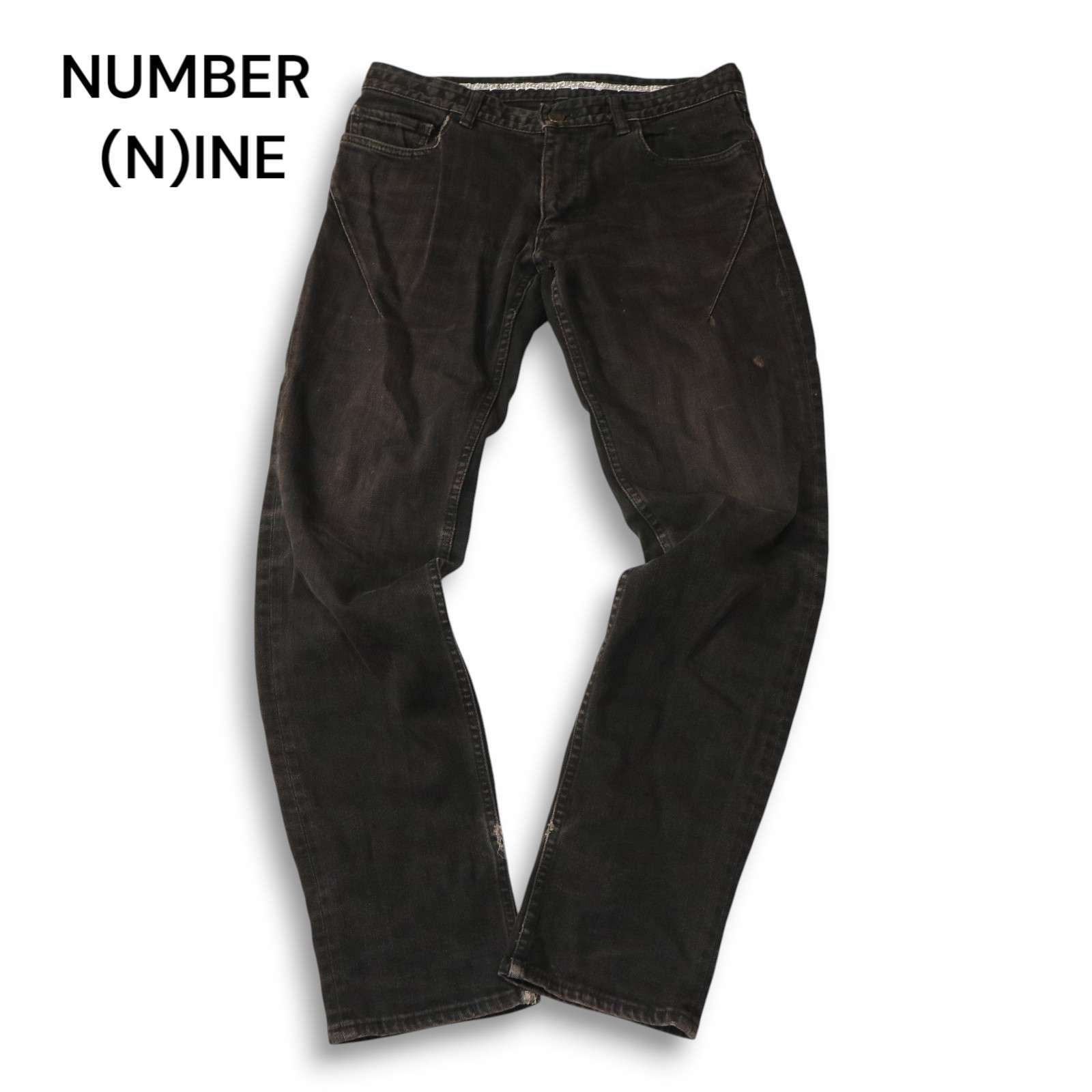 Number (N)ine 07SS - 0 Size Black, Nine, Knit, Damage A n ine Gem 