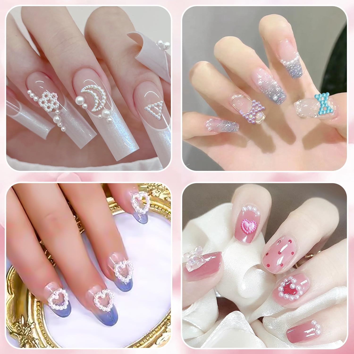 3D ネイルパーツ ハート 星 【公式通販】