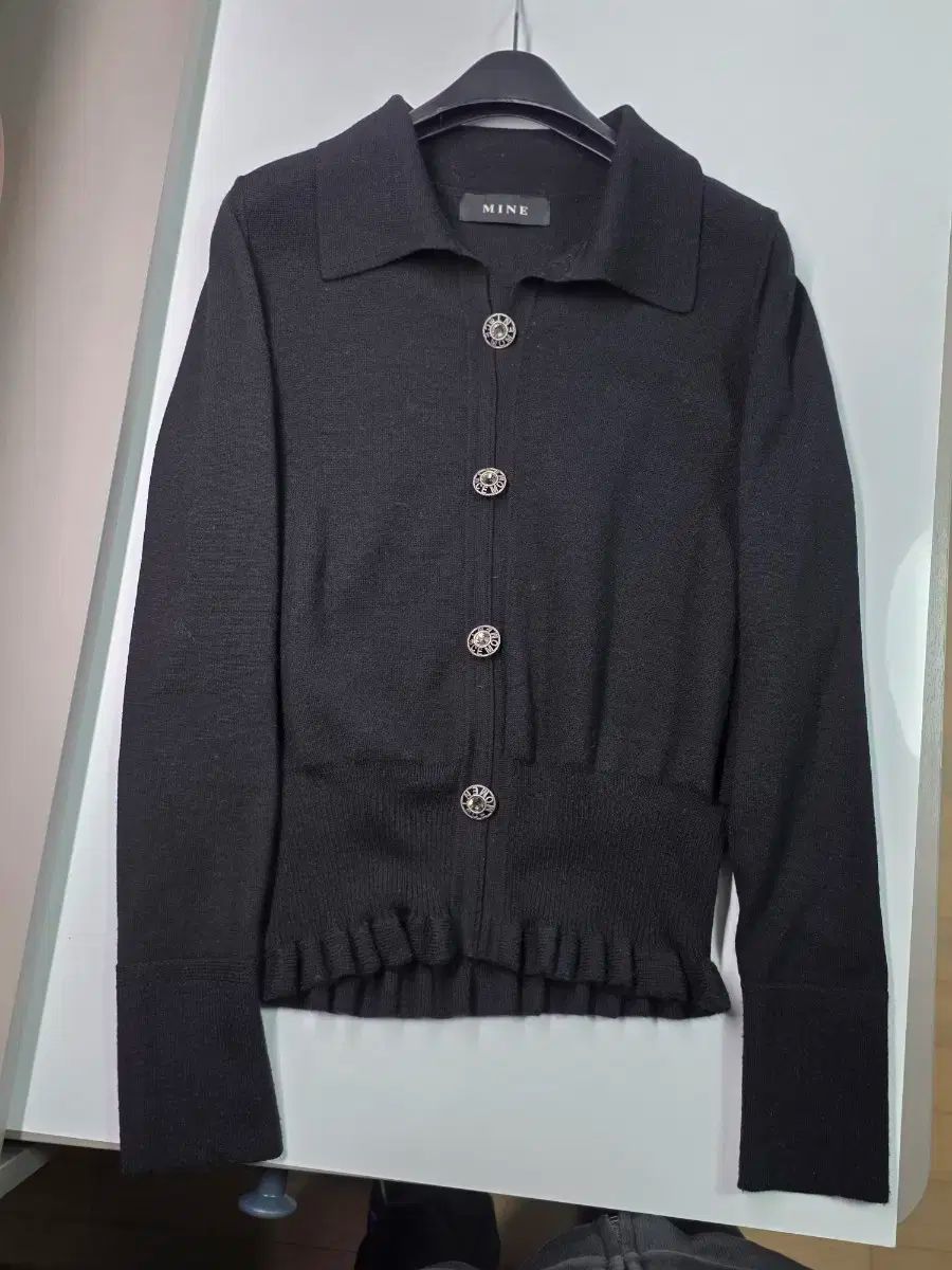 MINE マイン ブラック カーディガン NICORILABO_COM