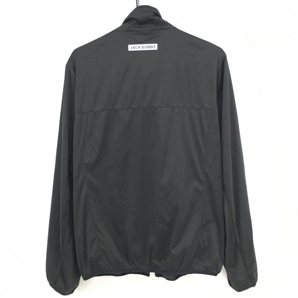 美品】ジャックバニー ジャケットブルゾン 黒×白 ロゴプリント