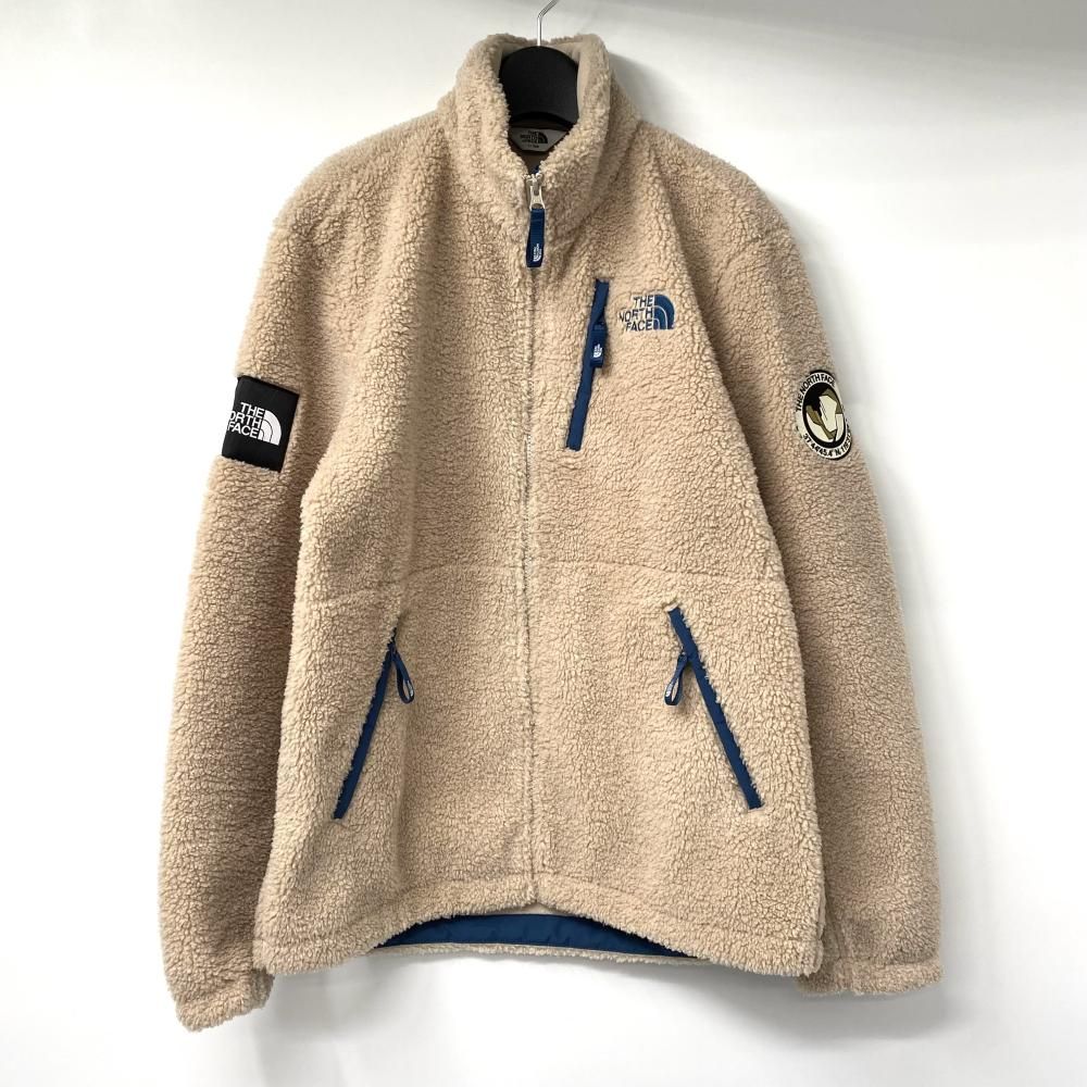 【中古】THE NORTH FACE WHITE LABEL RIMO FLEECE JACKET サイズL NJ4FL50L ベージュ フリース ジャケット ザノースフェイス[17]
