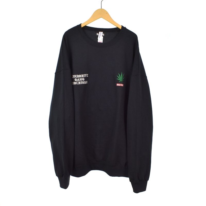 ワコマリア WACKO MARIA 舐達磨 HIGHTIMES CREW NECK SWEAT SHIRT スウェット トレーナー 刺繍 XXL 黒  ブラック NMD-HIGHTIMES-WM-SS01 ☆AA☆ - メルカリ