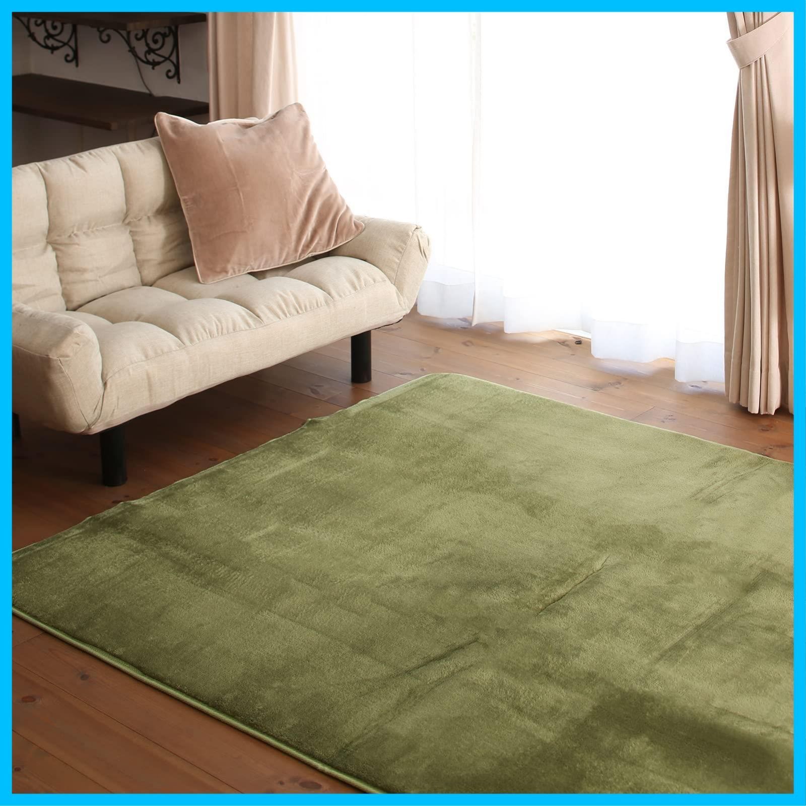 【迅速発送】Colorsroom カーペット ラグ ラグマット 2畳 洗える amazon ラグ 絨毯 185×185cm 滑り止め付 抗菌 防臭 防ダニ オールシーズン 床暖房 ホットカーペット対応 ふわふわ肌触り フランネル