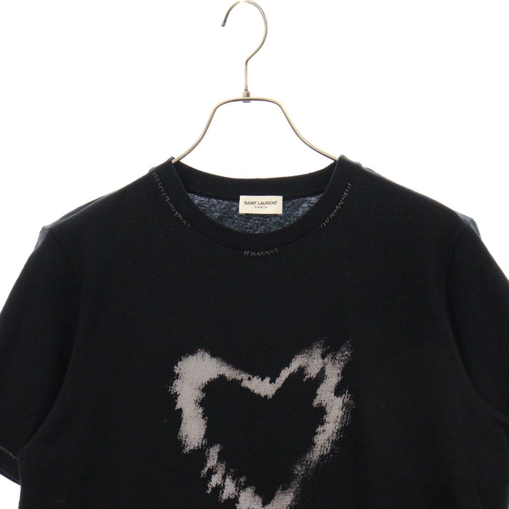 SAINT LAURENT PARIS (サンローランパリ) Heart Print T Shirt ハート 