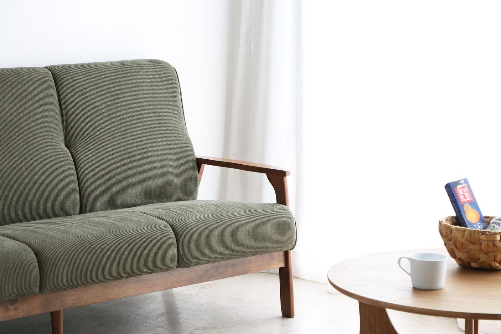 リガラ 3人掛けソファ グリーン リガラ 3人掛けソファ グリーン