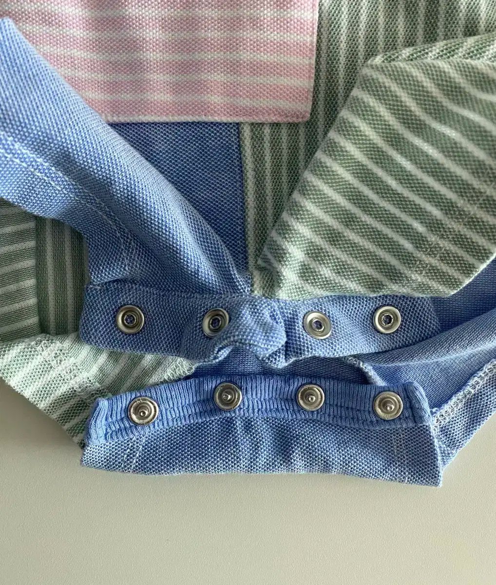 ポロ Ralph Lauren ラルフローレン パッチワーク ボディスーツ 12M コットン メッシ ショートオール STEELWINDOWSANDDOORS_COM