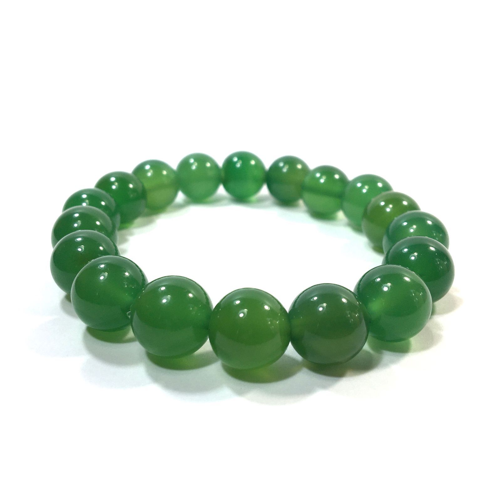 パワーストーン ブレスレット 緑瑪瑙 12mm 天然石ブレス
