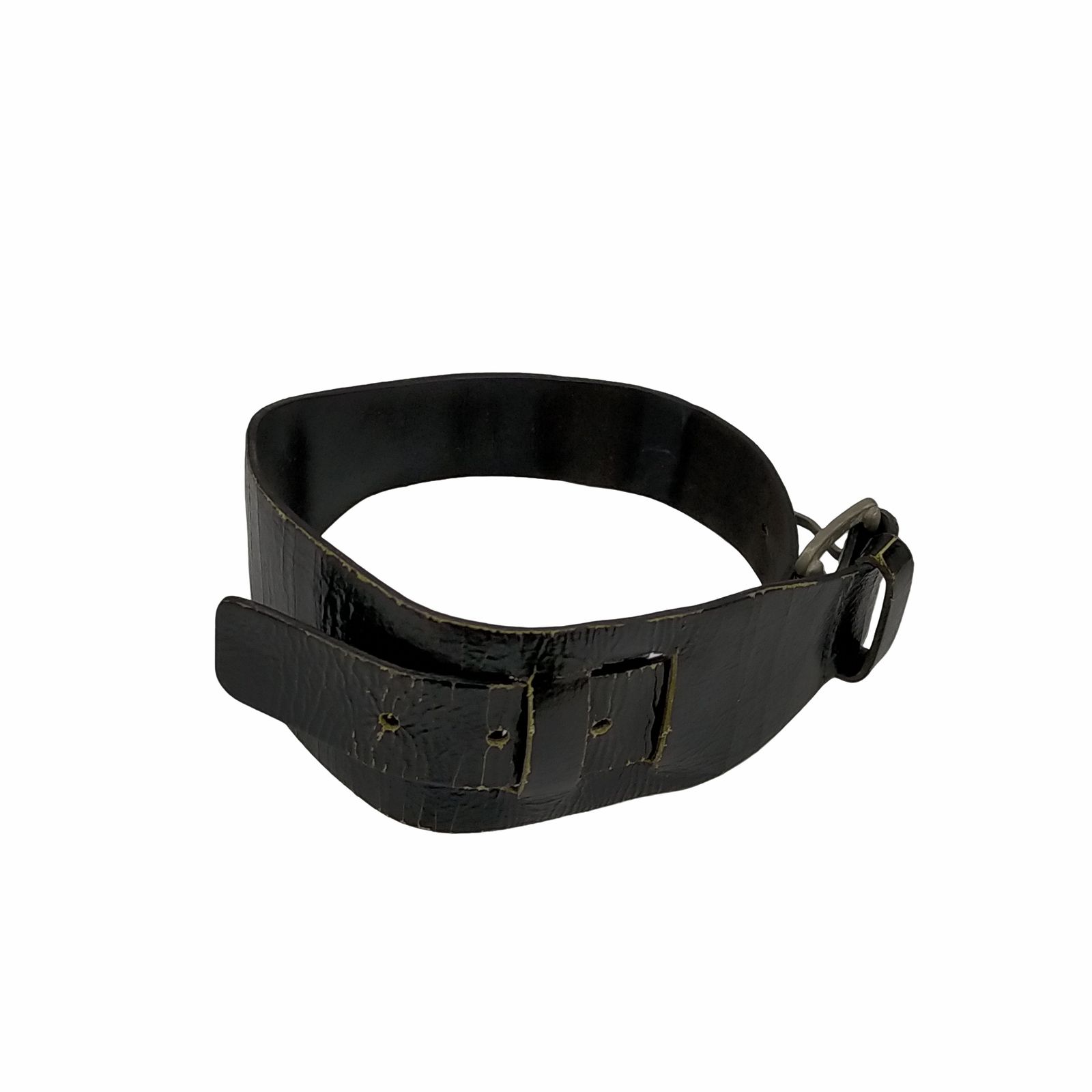 ANN DEMEULEMEESTER バングル 黒 ANN DEMEULEMEESTER - アン ドゥムルメステール】Chain Double