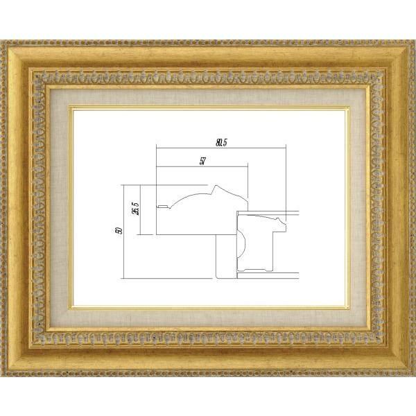 額縁 油絵/油彩額縁 アクリル付 9631 サイズ F3号 ゴールド 金 - メルカリ