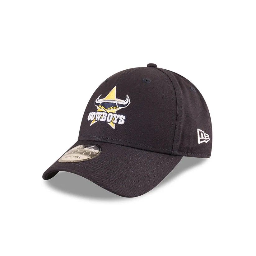 送料無料 匿名配送 ニューエラ ノース クイーンズランド カウボーイズ 9Forty TC Badged Cap 帽子 黒 ブラック 公式モデル 日本未発売