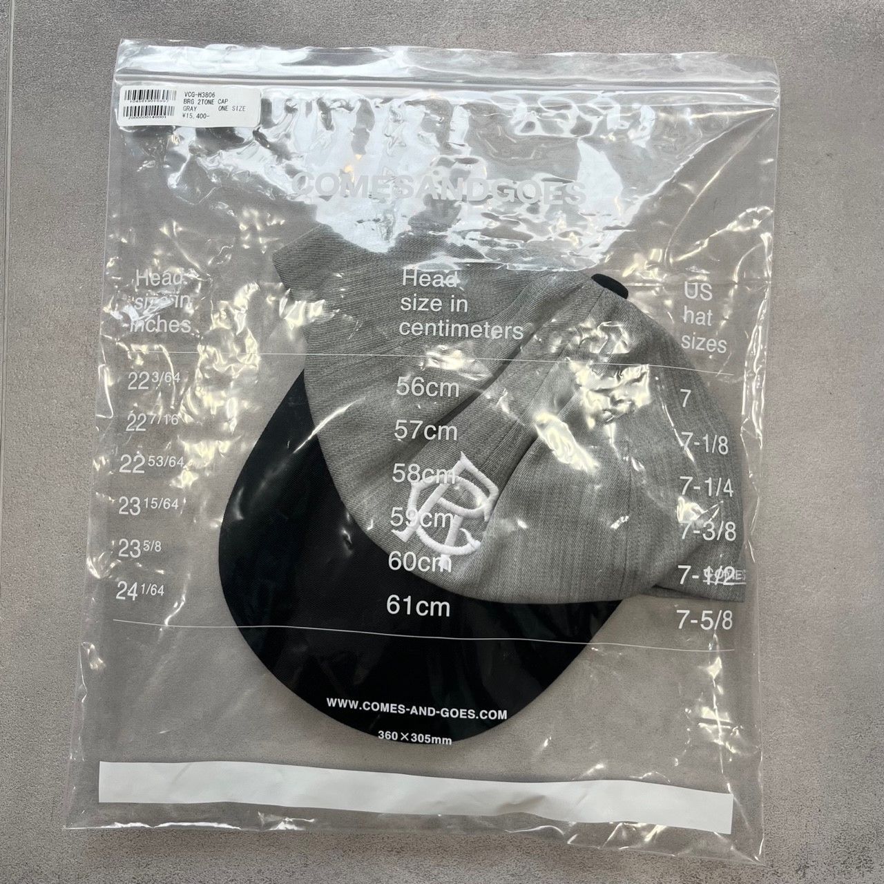 美品　カムズアンドゴーズ　ベースボールキャップ　BRG 2TONEキャップ COMESANDGOES（カムズアンドゴーズ）/ BRG 2TONE CAP