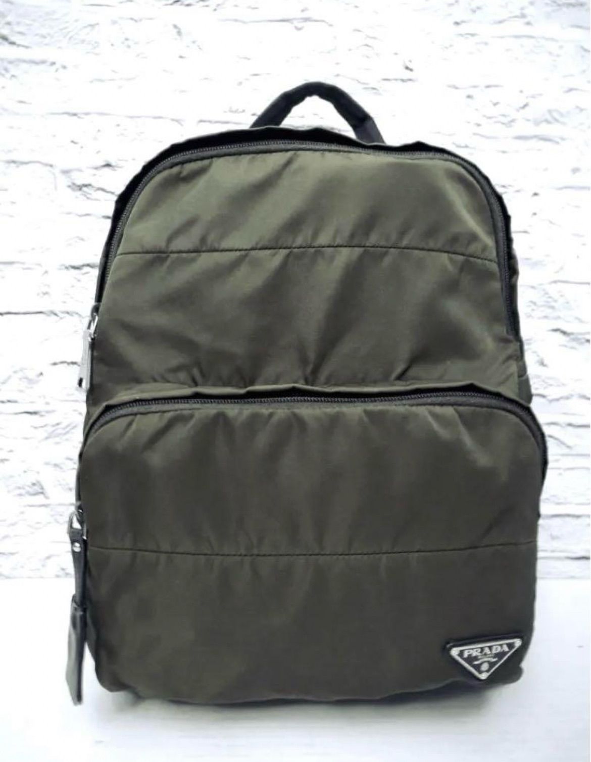 PRADA プラダ/テスートナイロンバッグパック/カーキ/BZ0026/31/**/Bランク/89【中古】 美品◇PRADA プラダ BZ0026 大容量 男女可 ミリタリー テスート