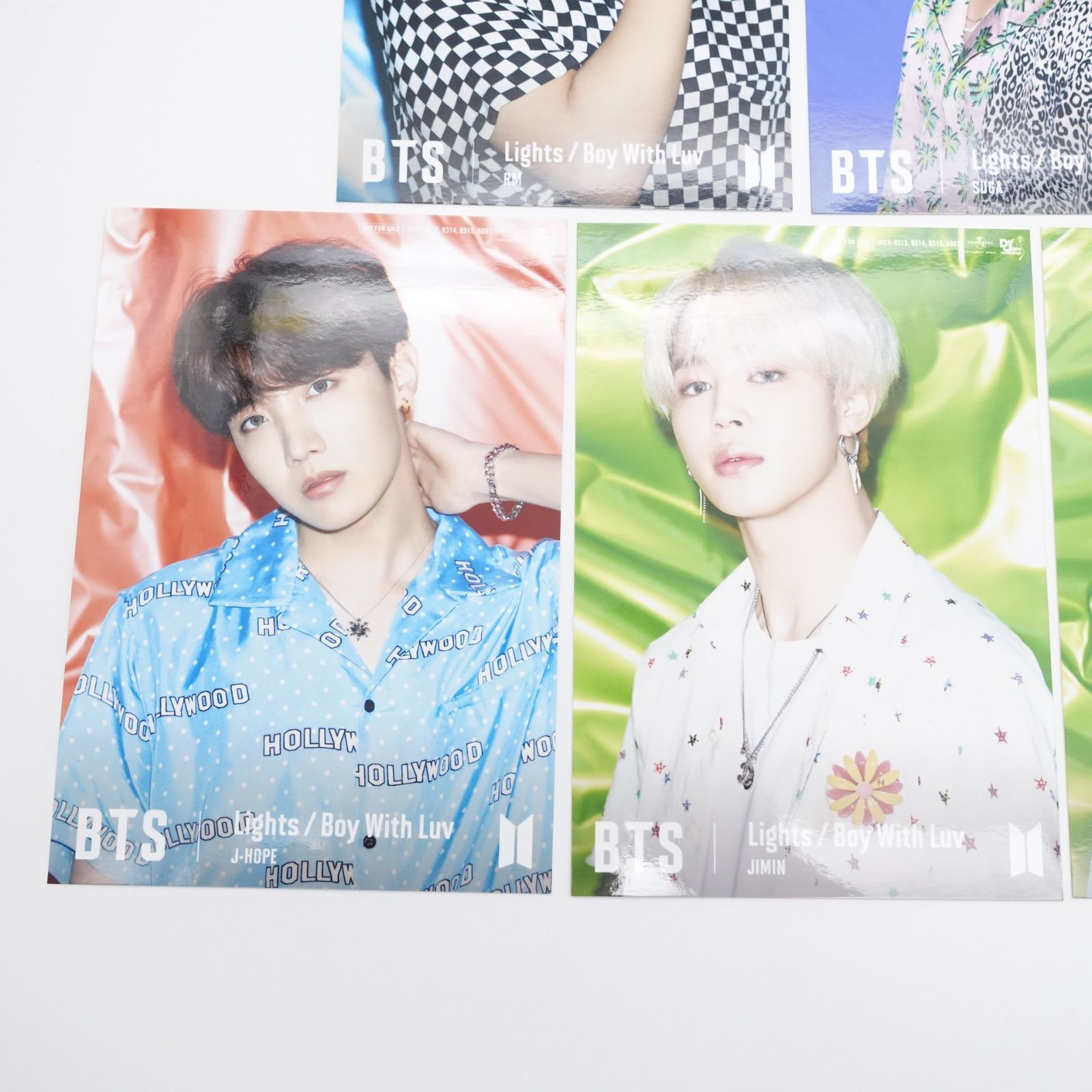 BTS Lights / Boy with Luv ユニバ限定フォト カード 7枚セット