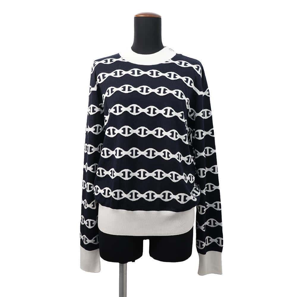 エルメス　シェーヌダンクル　ニット　42 エルメス シェーヌダンクル ニット 42