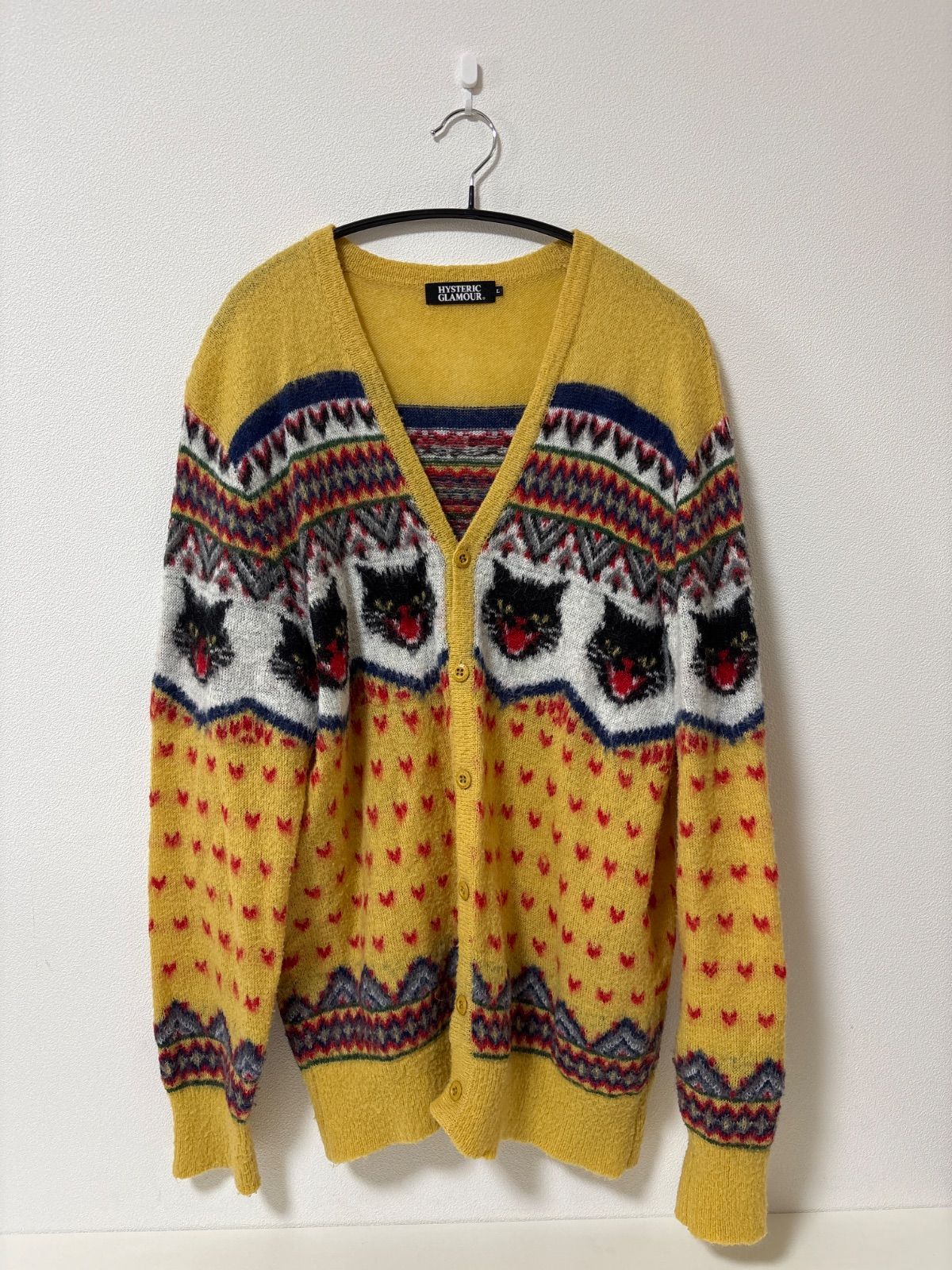 ヒステリックグラマー カーディガン ねこ HYSTERIC GLAMOUR