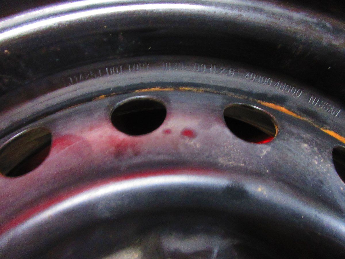 スチール ホイール 4本 日産 NV200 バネット 純正 14×5J 4穴