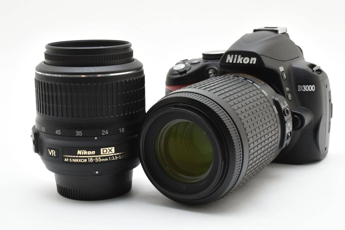 ☆美品☆ショット数855枚☆ニコン Nikon D3000 ボディ AF-S NIKKOR 18