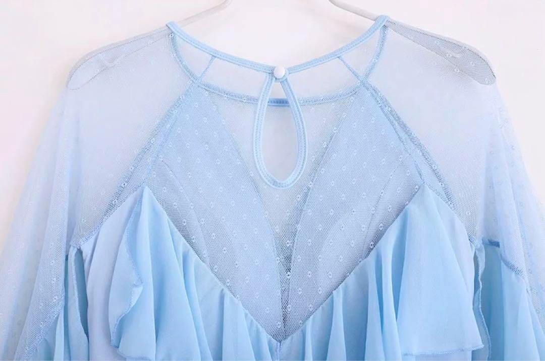 新品 25新作人気ストーン付きスタンダード練習着ワンピース後ろ