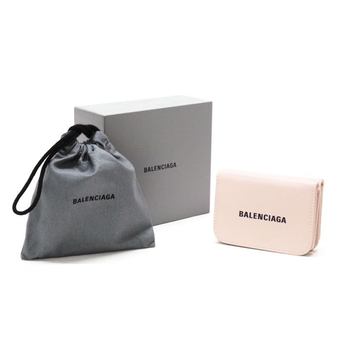 バレンシアガ BALENCIAGA キャッシュ ミニ ウォレット レザー 三つ折り