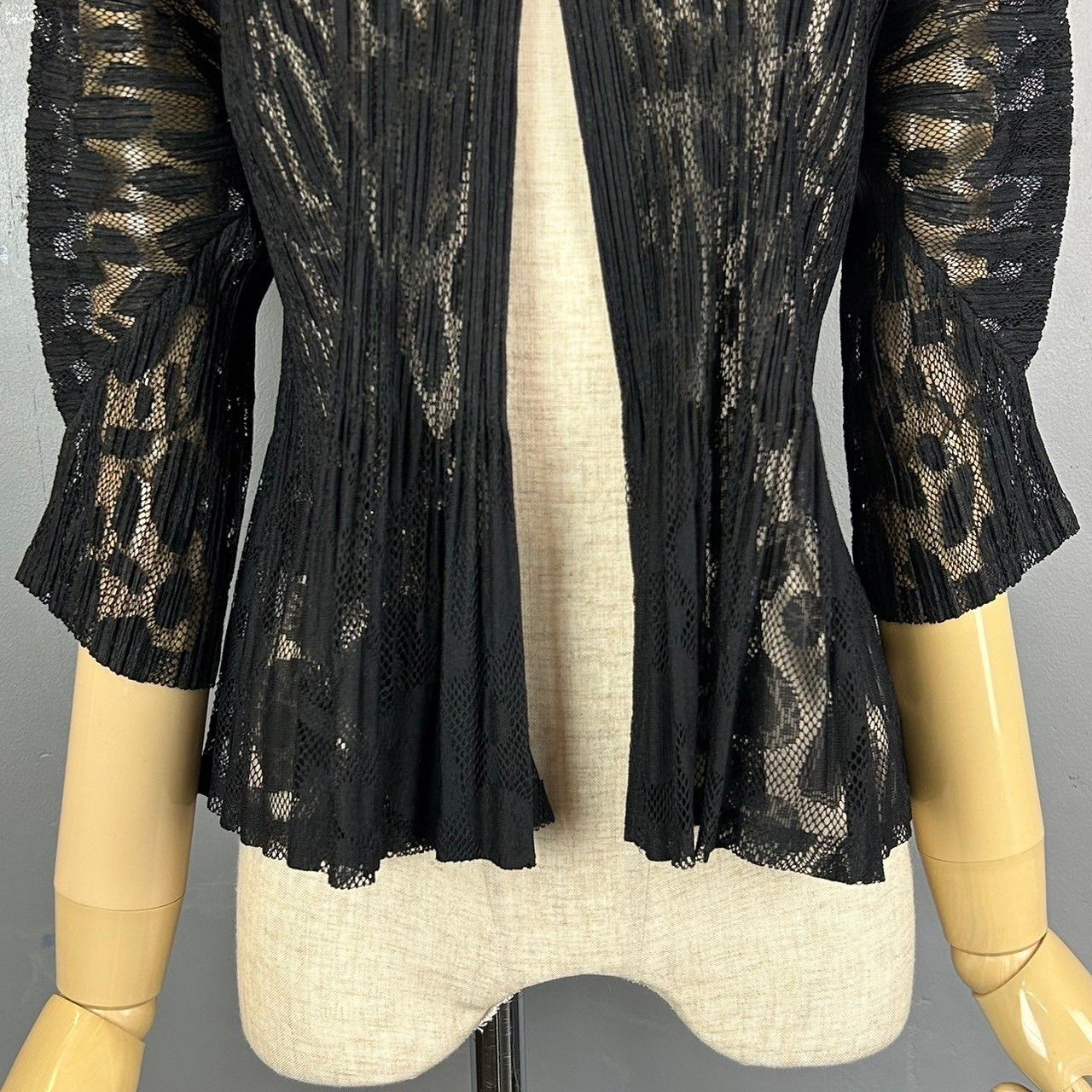 日本製 PLEATS PLEASE ISSEY MIYAKE Cardigan Black プリーツ