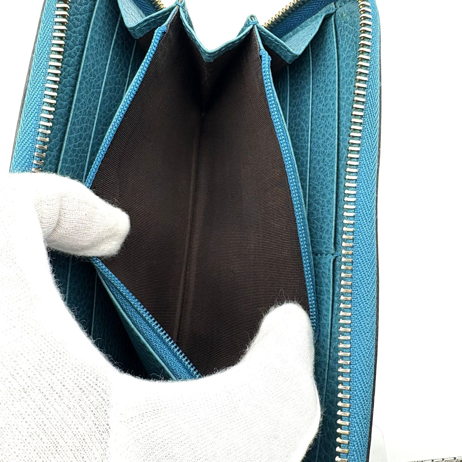 箱付／美品 】GUCCI グッチ GG インターロッキングG ラウンド