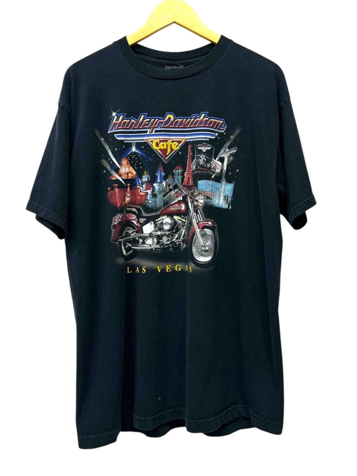 HARLEY DAVIDSON (ハーレーダヴィッドソン) CAFE Tシャツ USA製 古着