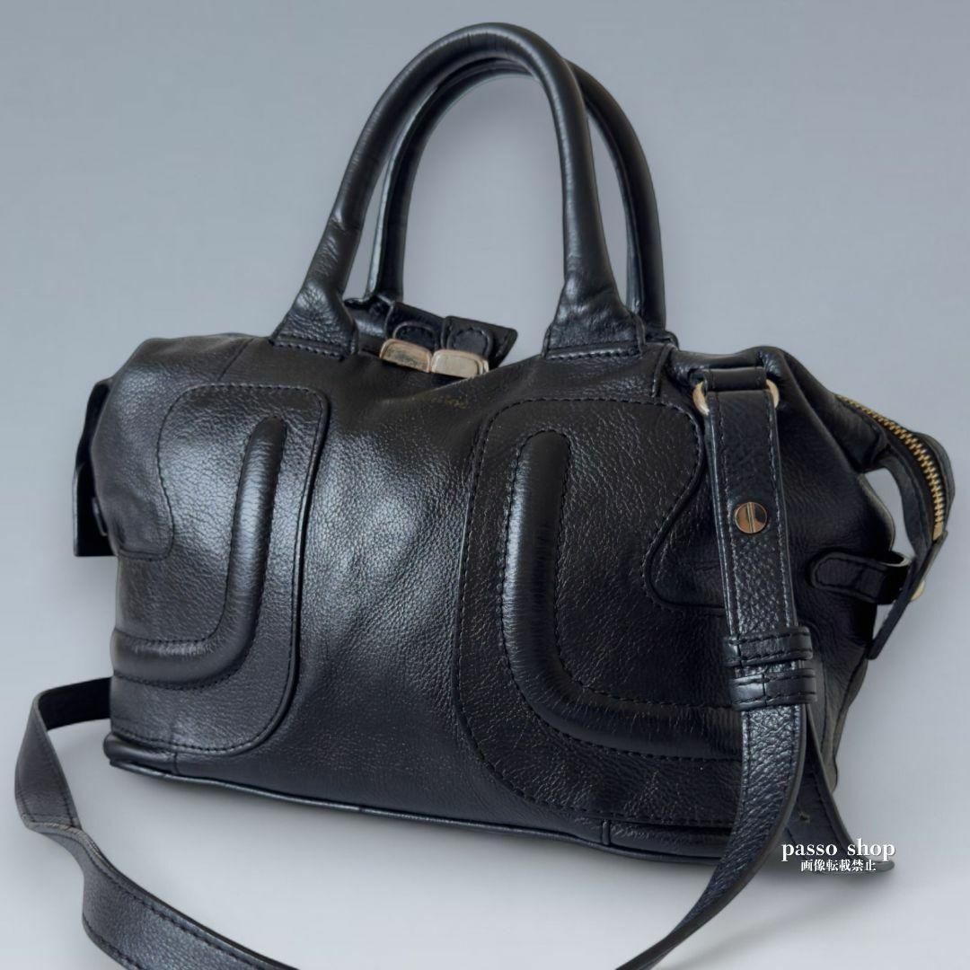 シーバイクロエ 2way ミニボストン ショルダーバッグ ハンドバッグ 美品 訳あり! シーバイクロエ 2wayショルダーバッグ ミニボストン