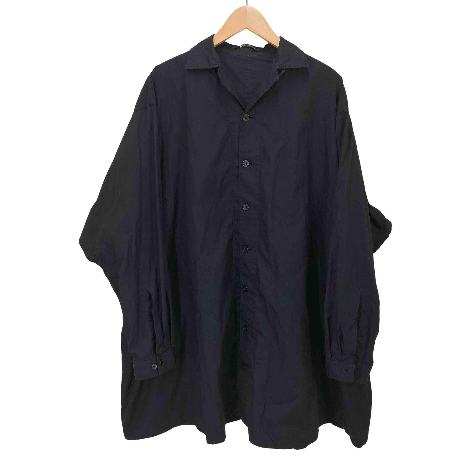 ヨウジヤマモト Yohji Yamamoto オープンカラー Aラインシャツ メンズ 表記無 