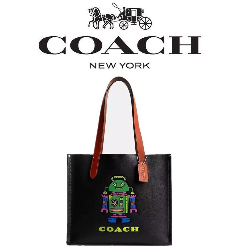 新品未使用 コーチバッグcoach/コーチバッグ トートバッグ CN602 ブラック コズミック リレートート 34ロボット ハンドバッグ ショルダー バッグ レディースバッグ 男女兼用 アウトレット品 紙袋付属 新品未使用 - メルカリ