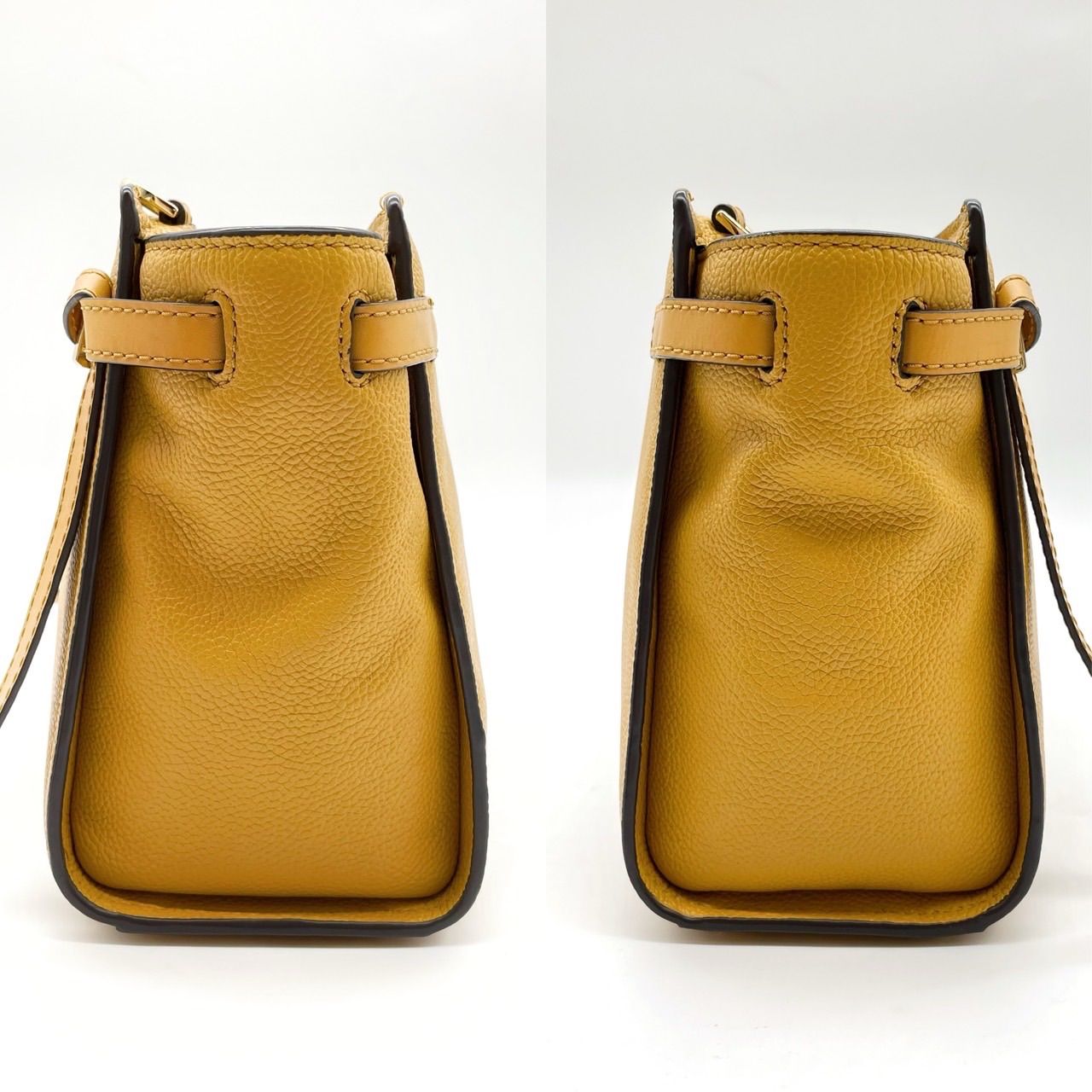 良品 マイケルコース ショルダーバッグ 肩掛け レザー 黄 イエロー チャーム ✨美品✨ Michael Kors マイケルコース ショルダーバッグ レザー