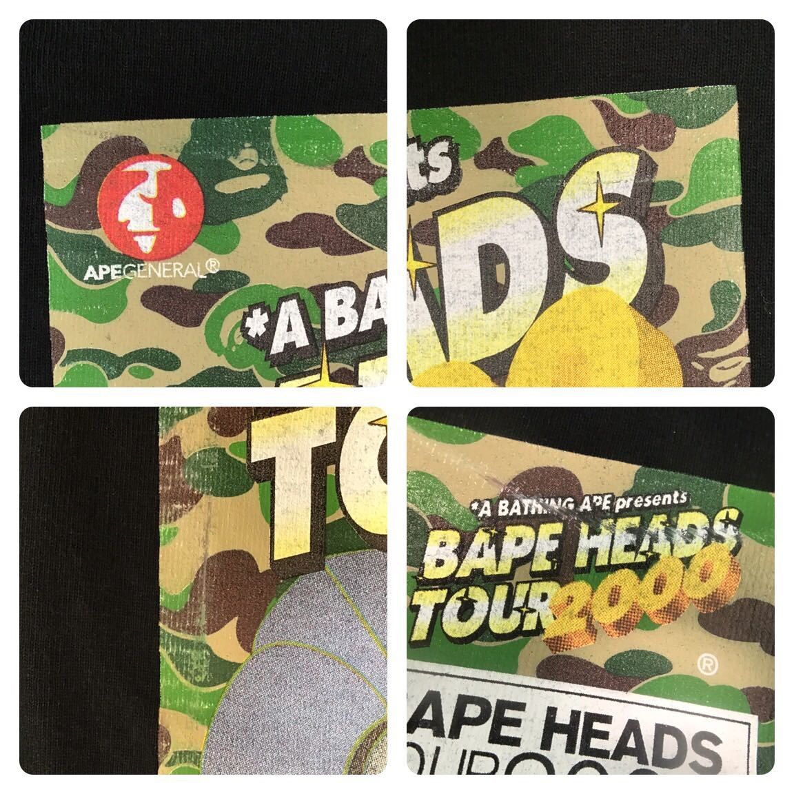 BAPE heads tour 2000 Tシャツ NIGO ベイプ ape - メルカリ