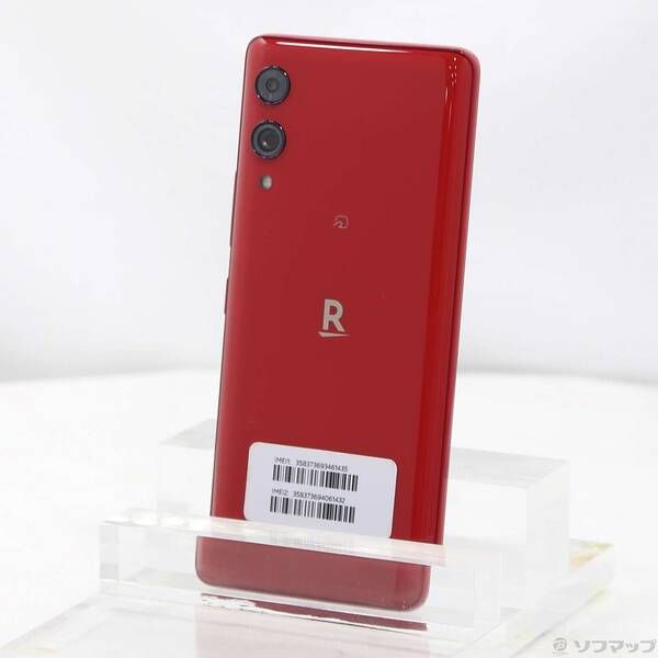 中古品〕 Rakuten Hand 5G 128GB クリムゾンレッド P780 楽天