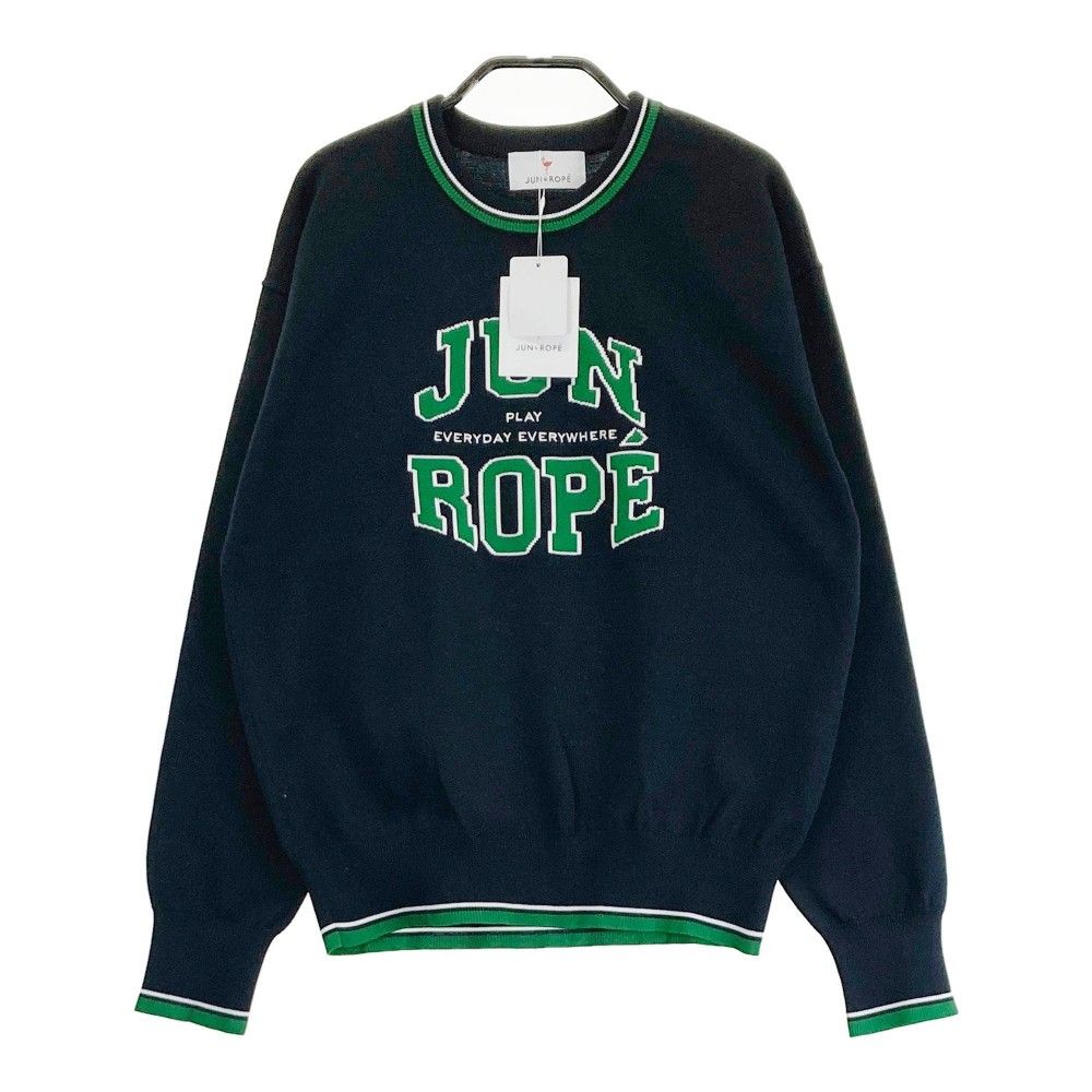 サイズ M JUN-ROPE ジュン アンド ロペ ERM-64010 2025年 ニット セーター ネイビー系 240101345375 ゴルフウェア レディース ストスト