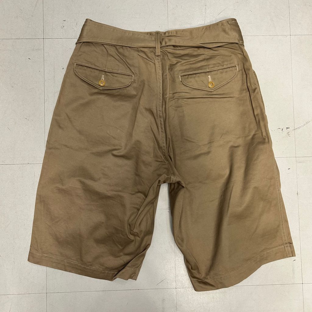 COMOLI コモリ　製品染めベルテッドパンツ　ネイビー　W03-3014 COMOLI | 製品染ベルテッドパンツ（navy）- BARD