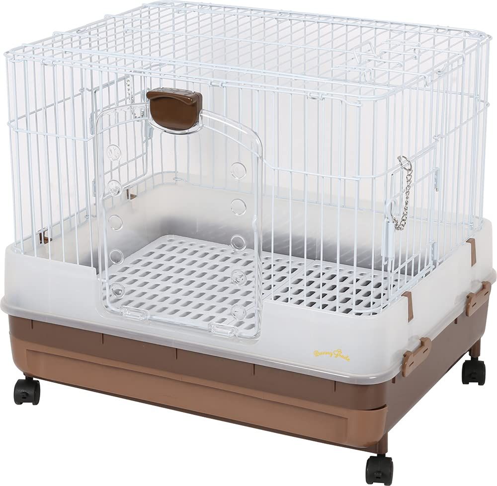 ミニマルランド うさぎのカンタンおそうじケージ ブラウン H50 ブラウン 64L x 50W x 50H cm