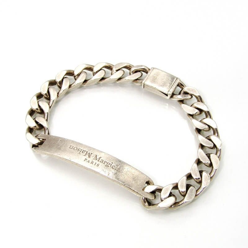 Maison Margiela メゾンマルジェラ ブレスレット SM1UY0017 S12706 951 Flipped Logo IDブレス SV925 イタリア製 28009911