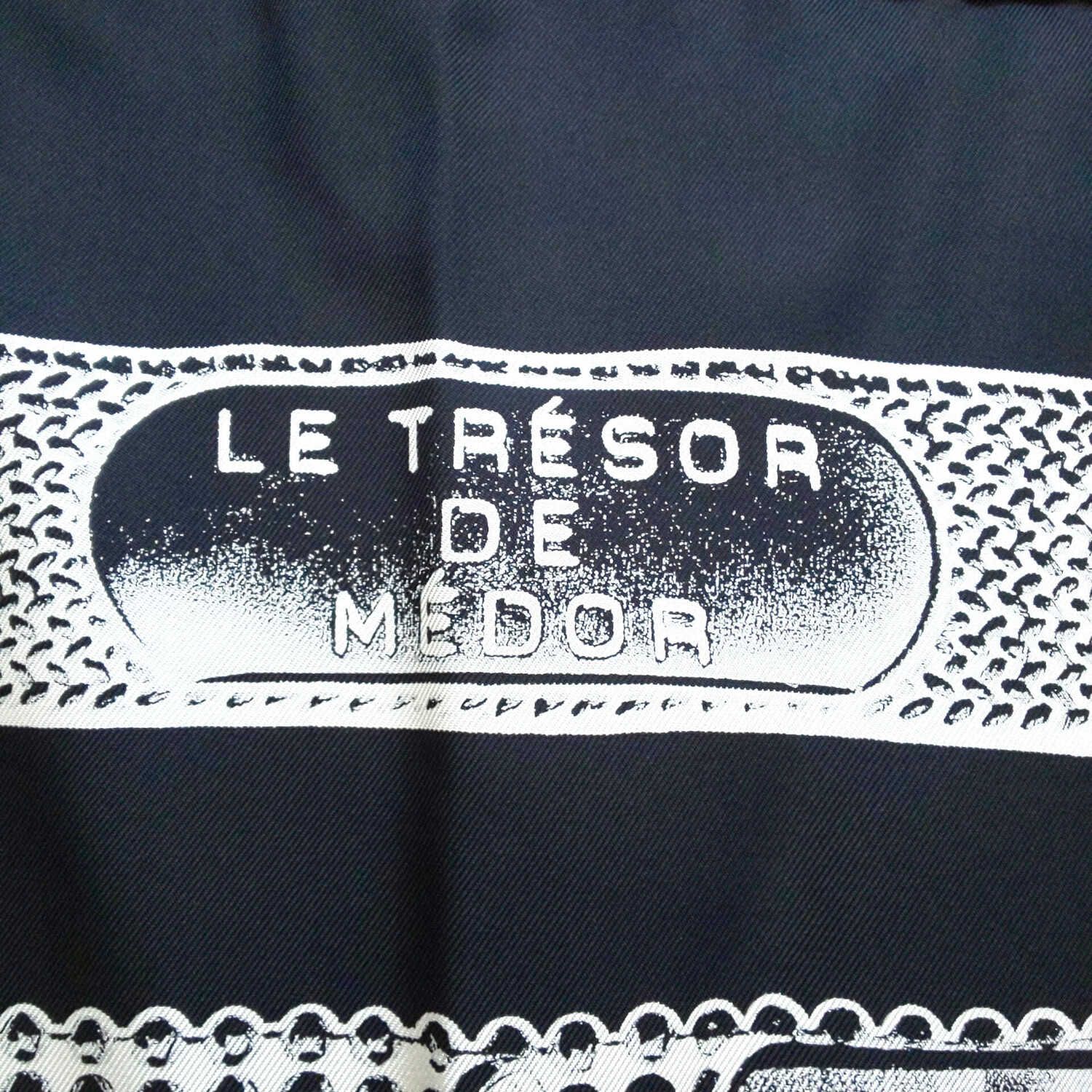 1207D-07 HERMES エルメス スカーフ カレ90 LE TRESOR DE MEDOR