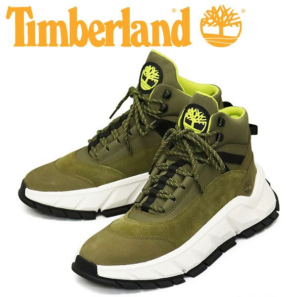 Timberland (ティンバーランド) A41JU TURBO HIKER ターボハイカーシューズ Olive TB347 tb US8.5-約26.5cm