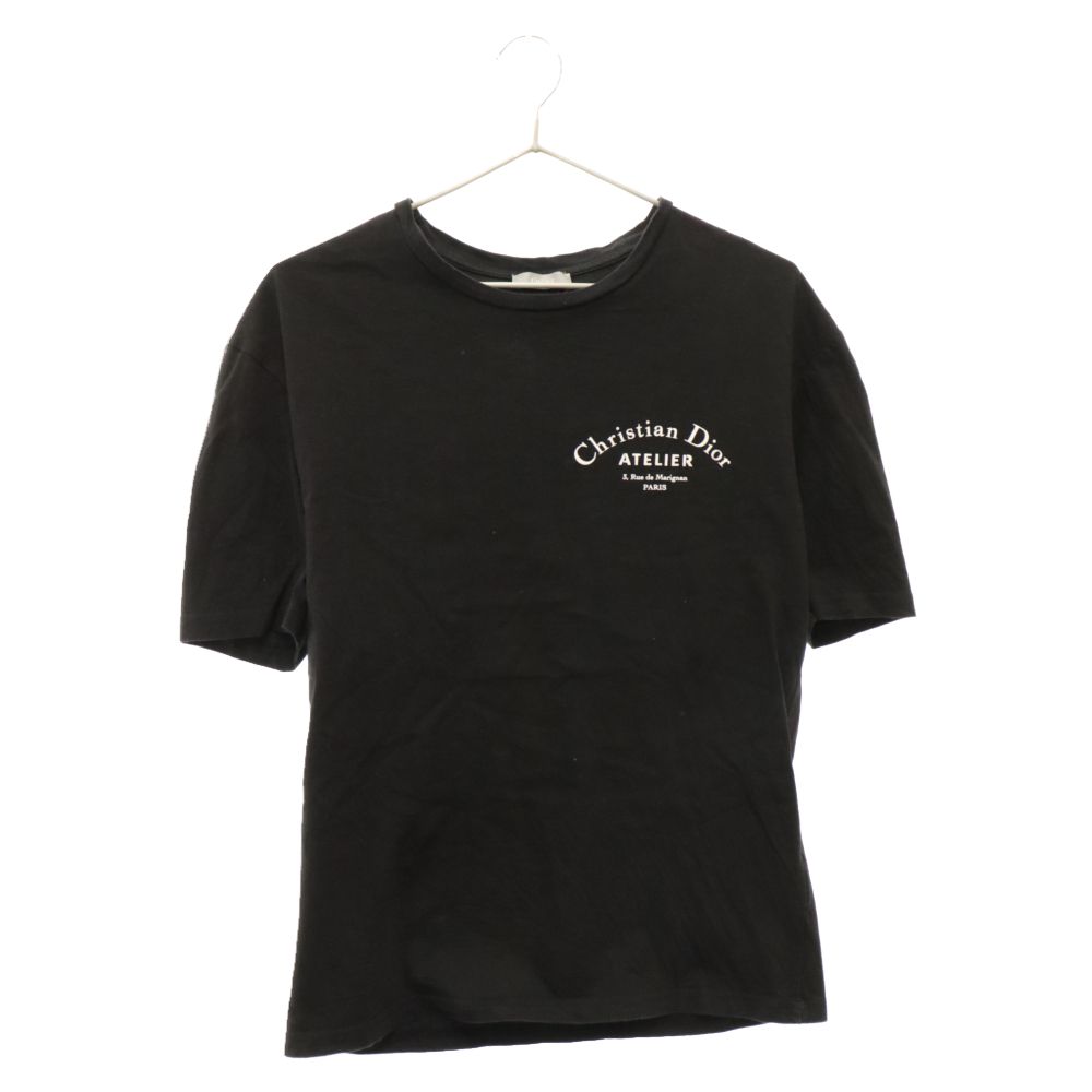 DIOR (ディオール) アトリエロゴプリントクルーネック半袖Tシャツ  