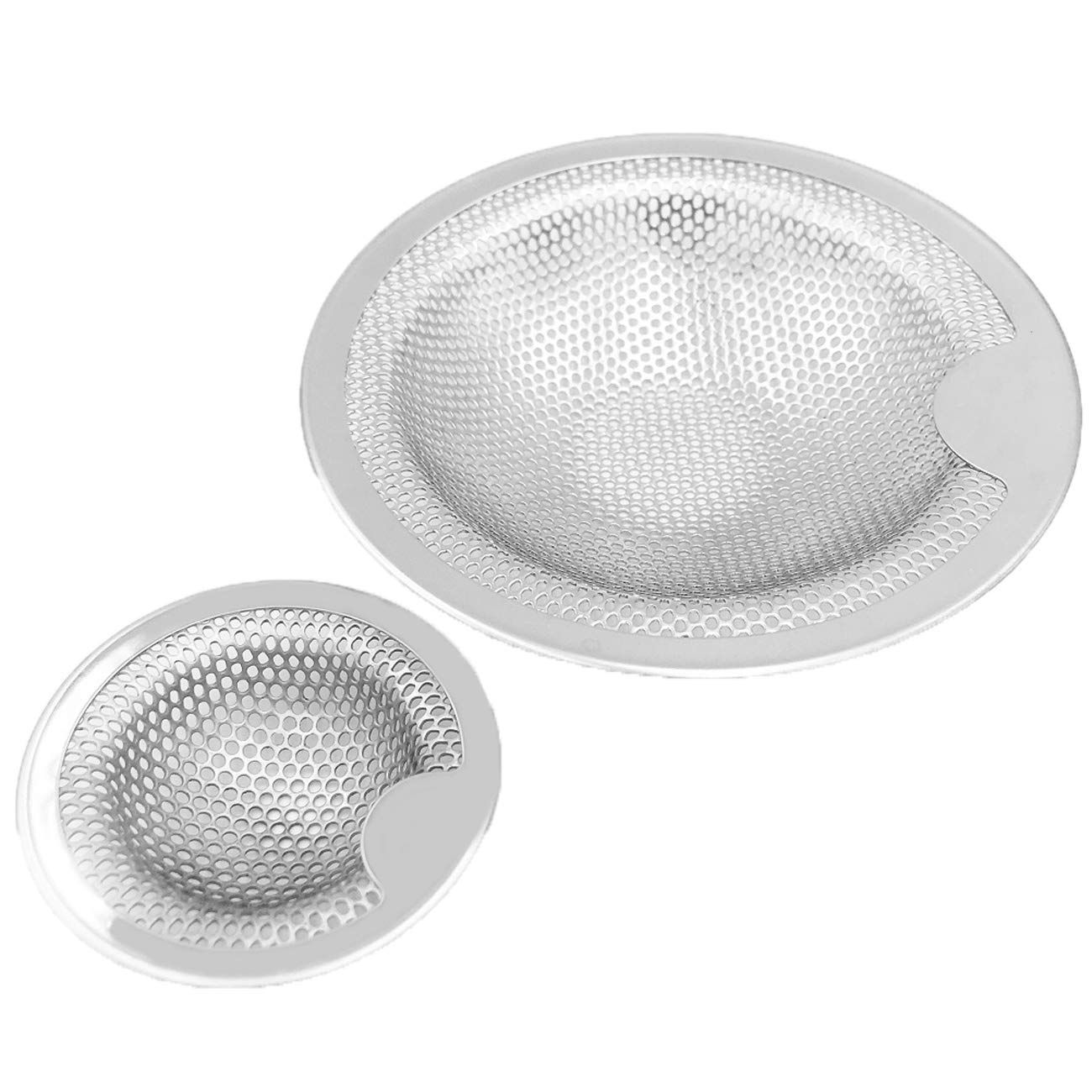 数量 ユニットバス用 ヘアキャッチャー ステンレス製 ゴミ受け パンチング セット 排水口サイズ 80 101 mm 35 45 SとL 洗面器排水口用 お風呂用 排水口 洗面台 排水溝 Dilif