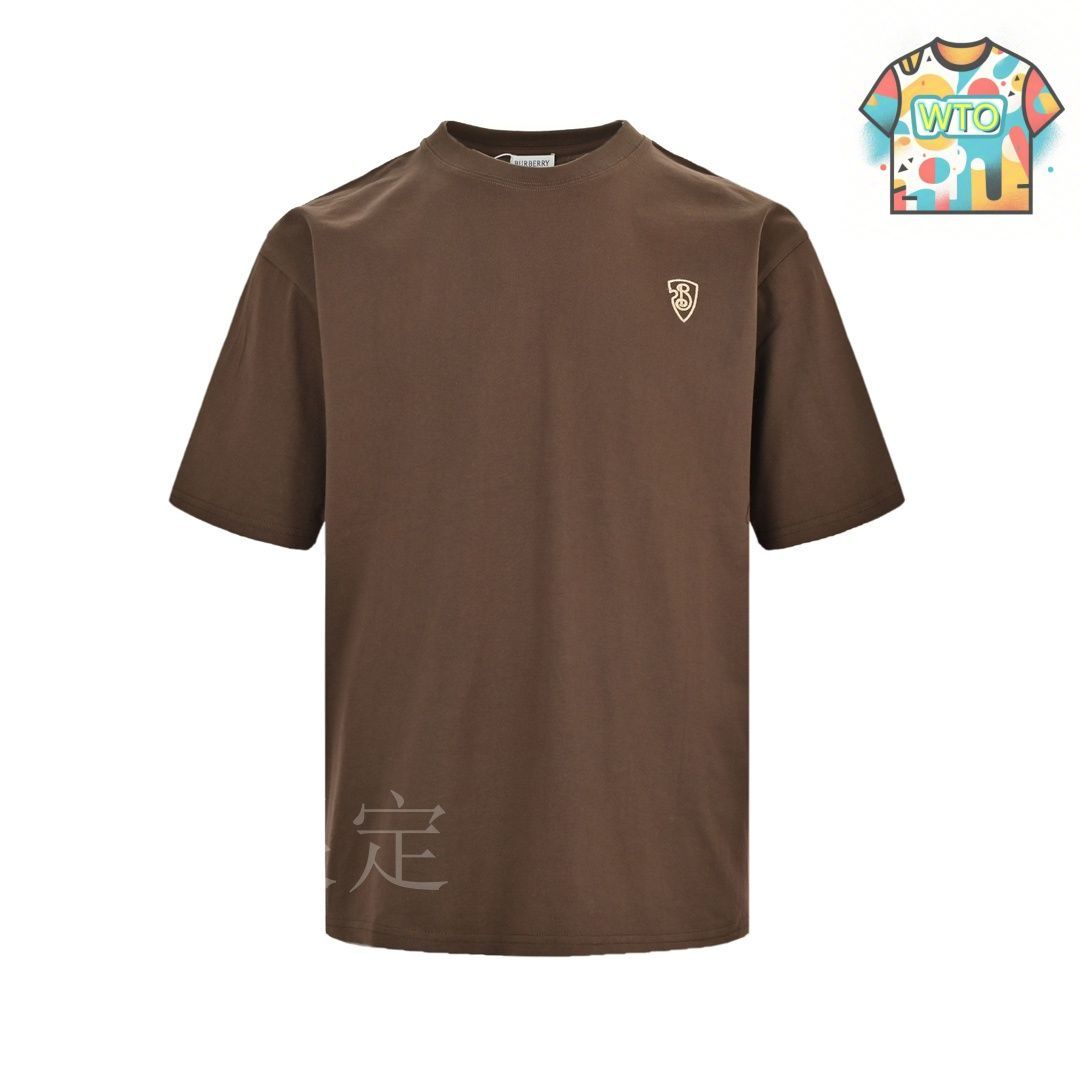 今日特価】Burberry 24ss 胸元刺繍小標半袖 T-3 t シャツ 刺繍