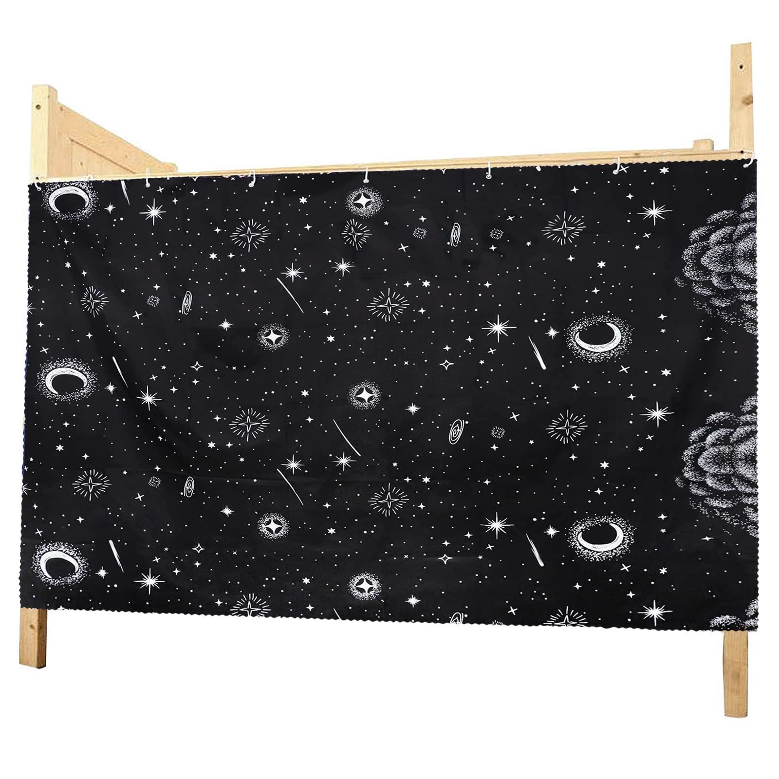 防塵 ベッドカーテン 断熱 子供部屋 寝室 虫よけ 学生寮 通気性 おしゃれ 取り付け簡単 遮光カーテン カーテン 洗える 二段ベッド用 120cm/150cm丈 目隠し 1枚組/2枚組/3枚組 間仕切りカーテン