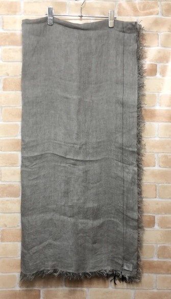 NIM NIMDUAI リネンストール　グレー　美品 イエナ IENA NIMNIMDUAI/ニムニムデュアイ THICK LINEN リネン