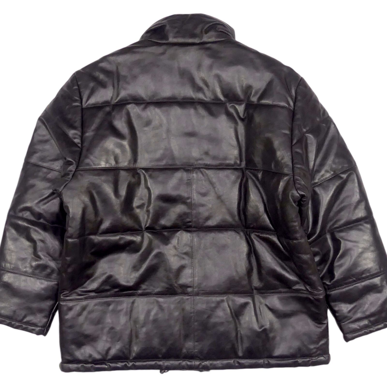 NCB ノンコンセプトブランド ダウンジャケット レザー L 黒 本革 