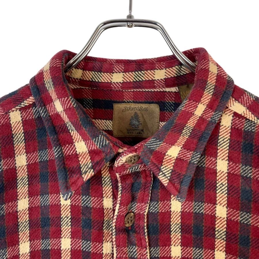 ST.JOHNS BAY セントジョンズベイ 美品 フランネル チェックシャツ 古着 90~00年代 セントジョンズベイ ST. JOHN'S BAY オンブレ 長袖