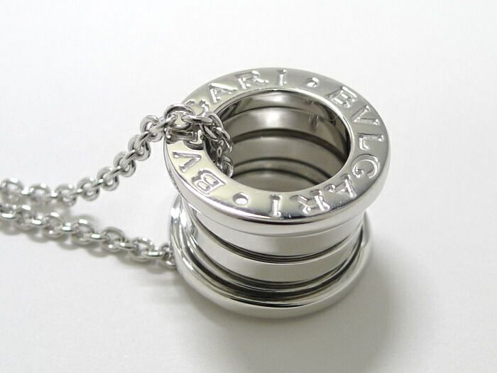 BVLGARI ビーゼロワン ネックレス 750WG K18WG ホワイトゴールド