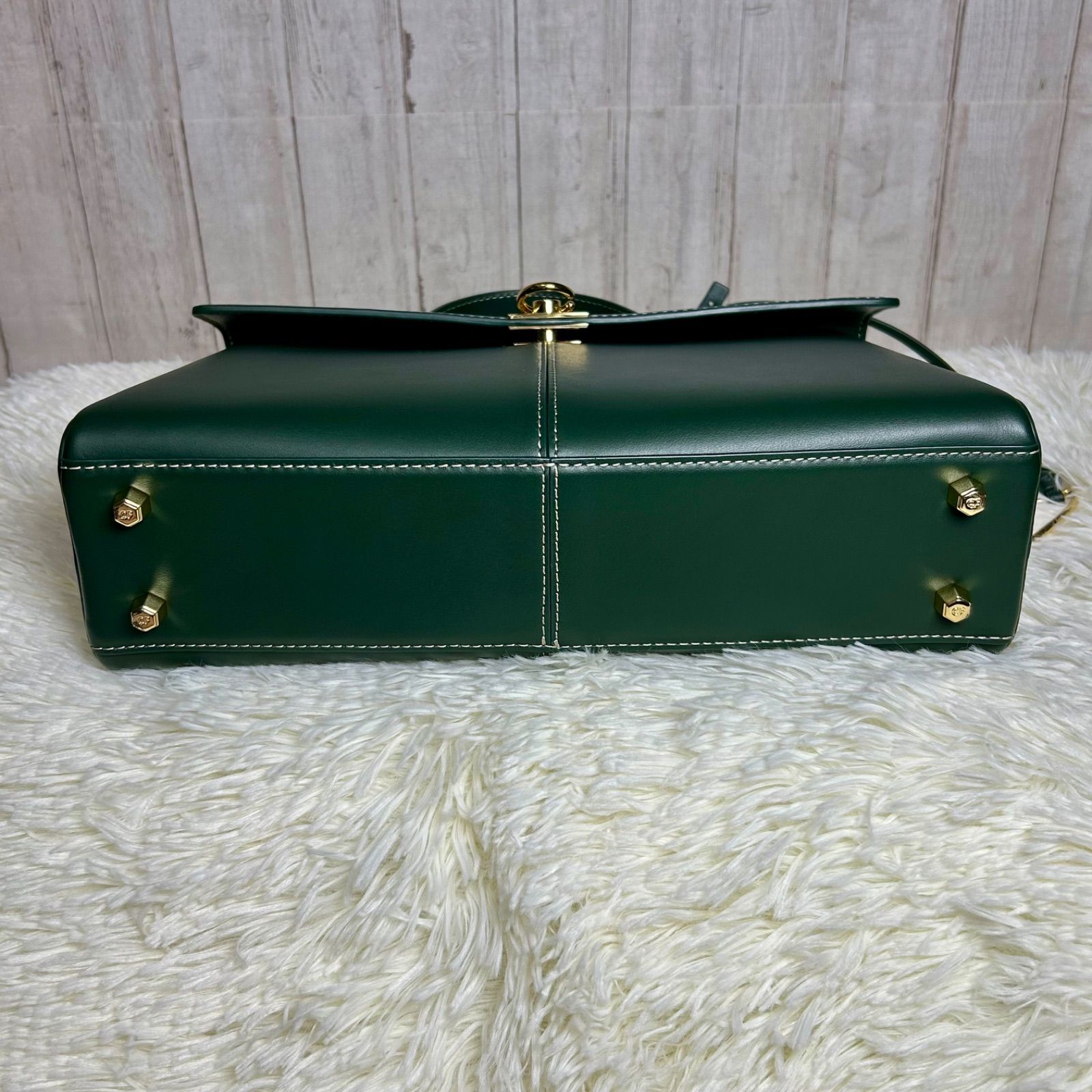 ✴︎月末限定セール✴︎【美品】CAFUNE カフネ グリーン レザー